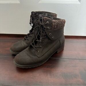 Size 9.5 Denver Hayes Women's Falen Lined Lace Up Combat Boots